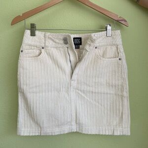 BDG Off-White Corduroy Skirt